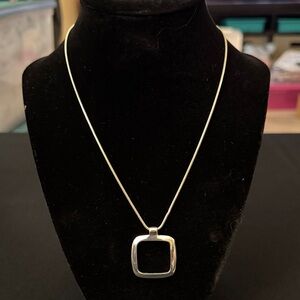 Elegant Square Pendant Necklace